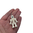 Skeleton Earrings made with upcycled LEGO®