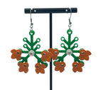 Floral Plant Earrings made with upcycled LEGO®