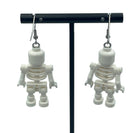 Skeleton Earrings made with upcycled LEGO®