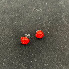 Cute Red Beetle Earrings made with upcycled LEGO®