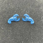 Blue Scorpion Earrings Made with upcycled LEGO®