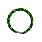 Handmade Kumihimo Green 'Foliage' Silky Bracelet