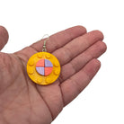 Round Geometric Earrings made with upcycled LEGO®