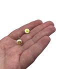 Emoji Stud Earrings made with upcycled LEGO®. LOL, Wink, Kiss, Happy, Worried or Tears