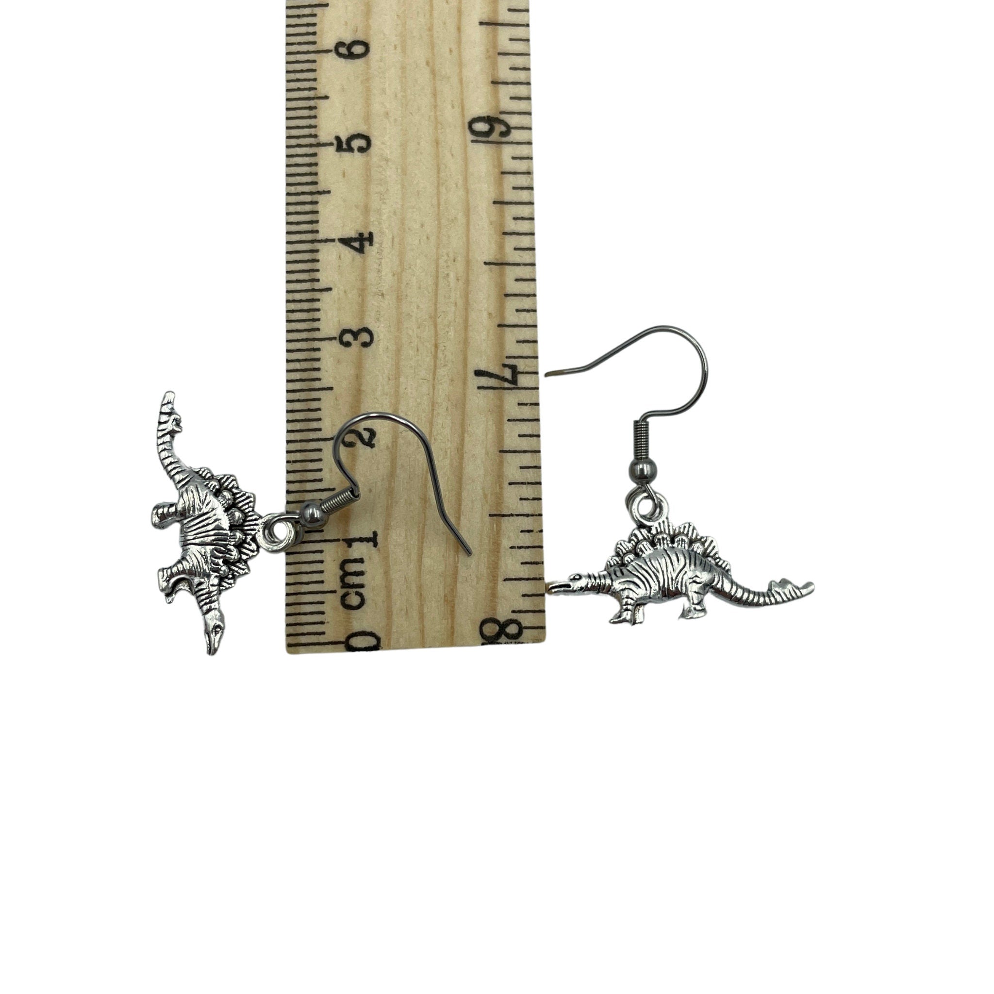 Mini Dinosaur Earrings. Choose T-Rex, Diplodocus or Stegosaurus