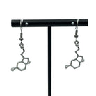 Serotonin Molecule Minimalist Geometric Earrings