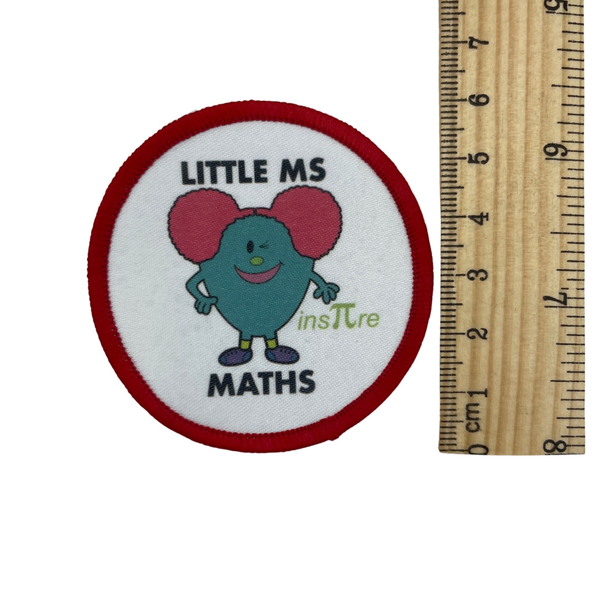 Little Ms STEM Printed Iron on Patches. Women and Girls in STEM