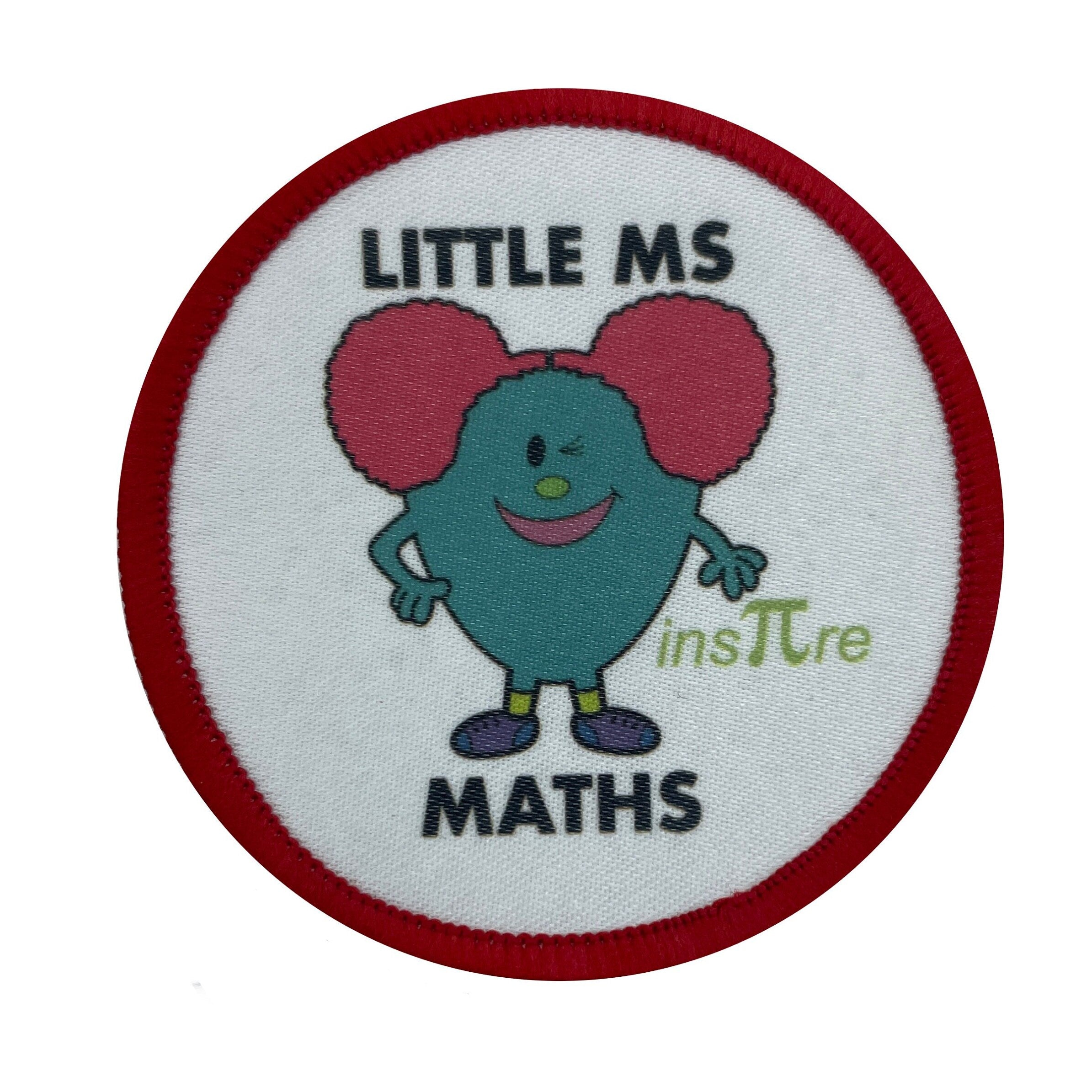 Little Ms STEM Printed Iron on Patches. Women and Girls in STEM