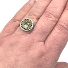 Steampunk adjustable Stainless Steel Ring with Hardware Cog Components