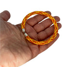 Kumihimo Yellow 'Sunshine' Silky Woven Handmade Memory Bracelet