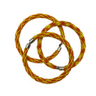 Kumihimo Yellow 'Sunshine' Silky Woven Handmade Memory Bracelet