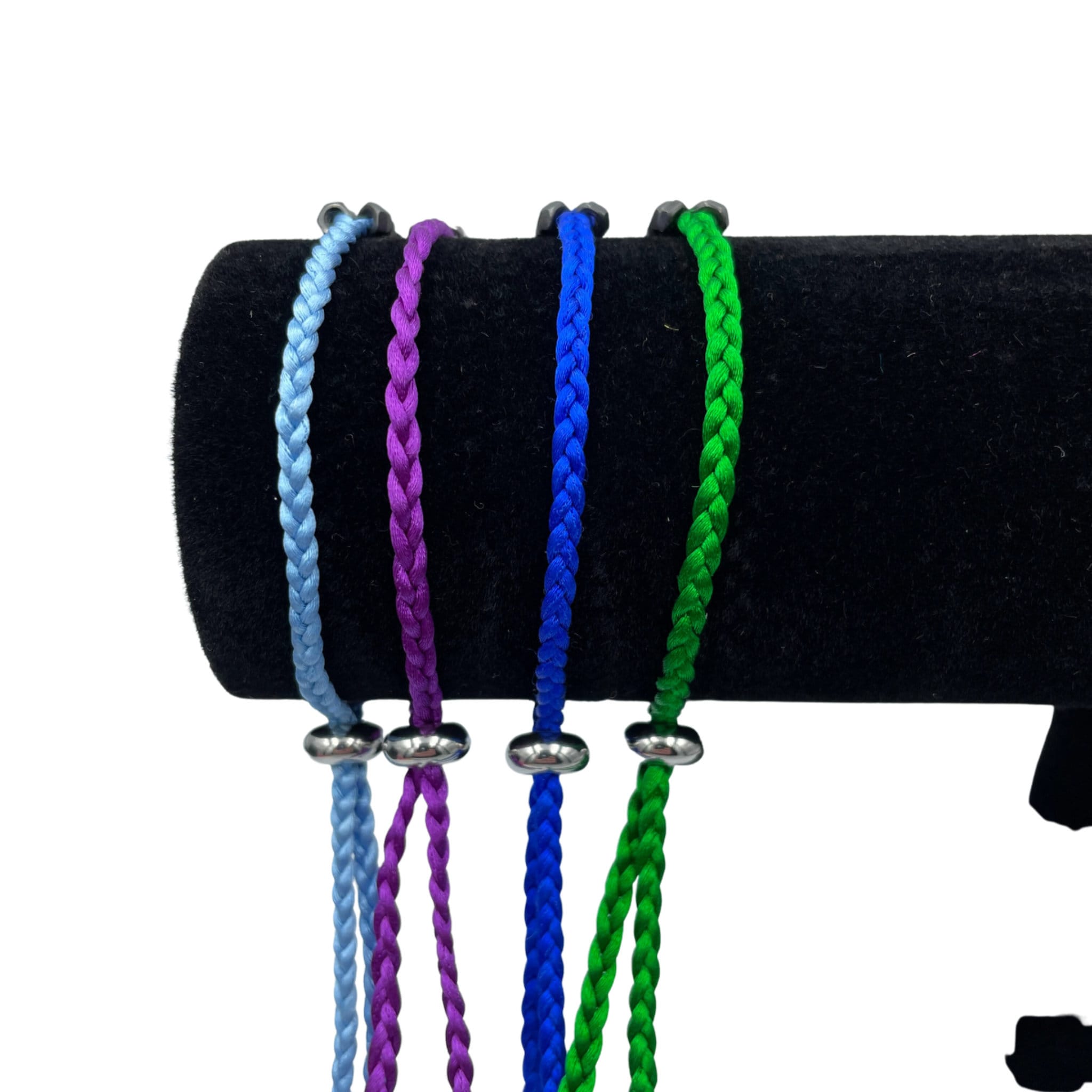 Black Carbon Steel Hex Nut Hardware Friendship Bracelet in a variety of colours