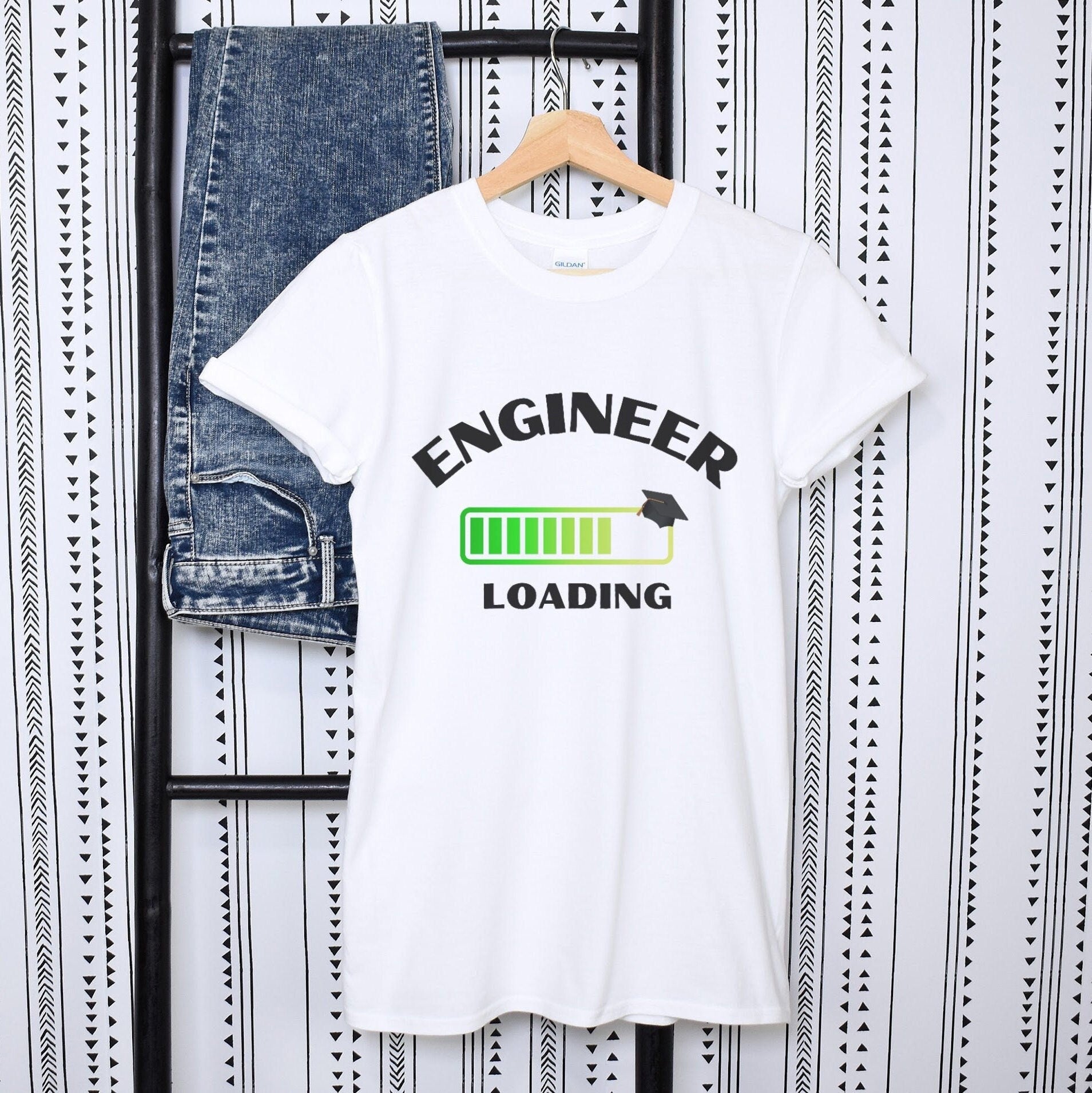 Engineer Loading T-shirt. Funny Engineering Graduation Top