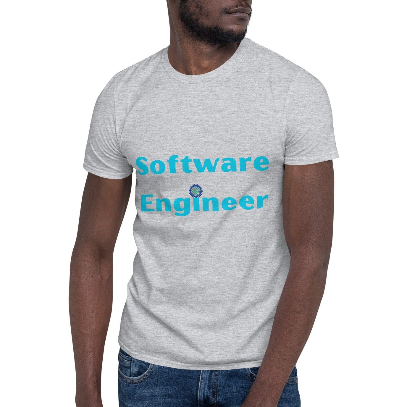 Software Engineer T-shirt. Software Engineering with cogs and binary code Top