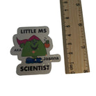 Personalised Little Ms Scientist Holographic Vinyl Sticker