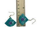 Geometric Quarter Circle Earrings made with upcycled LEGO®