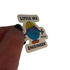 Personalised Little Ms Engineer Holographic Vinyl Sticker