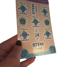 Little Ms Engineer Holographic Sticker Sheet. Women in Engineering STEMinist decal