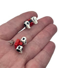 Black & White Kawaii Gamer Game Console Earrings made with upcycled LEGO®