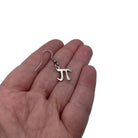 Pi Minimalist tiny Stainless Steel Dangle Earrings