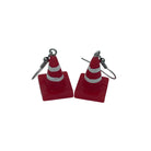 Novelty Traffic Cone Earrings. Funny jewellery for Road Planners, Engineers and Road Workers (or hooligans!)