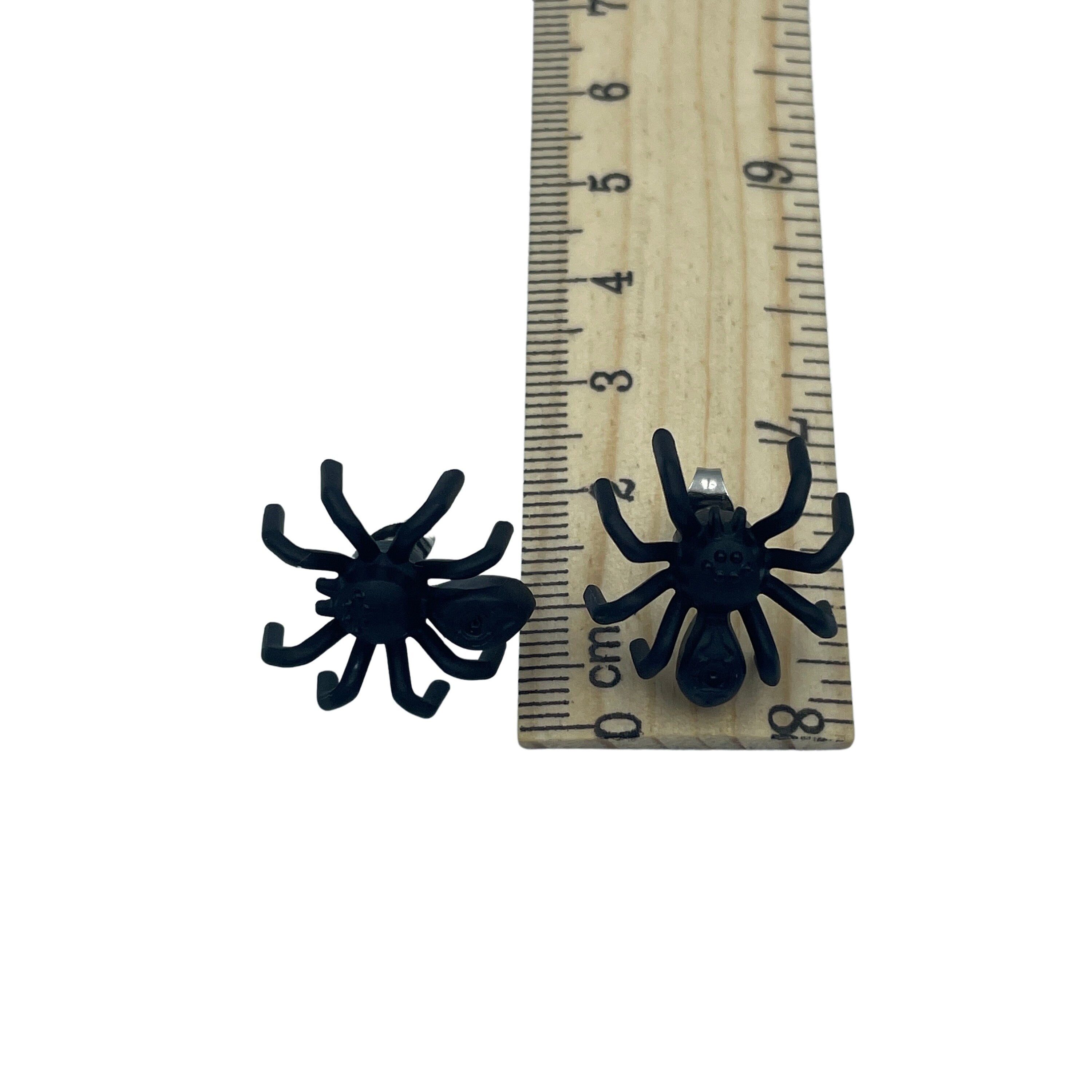 Spooky Spider Stud Earrings made with upcycled LEGO®