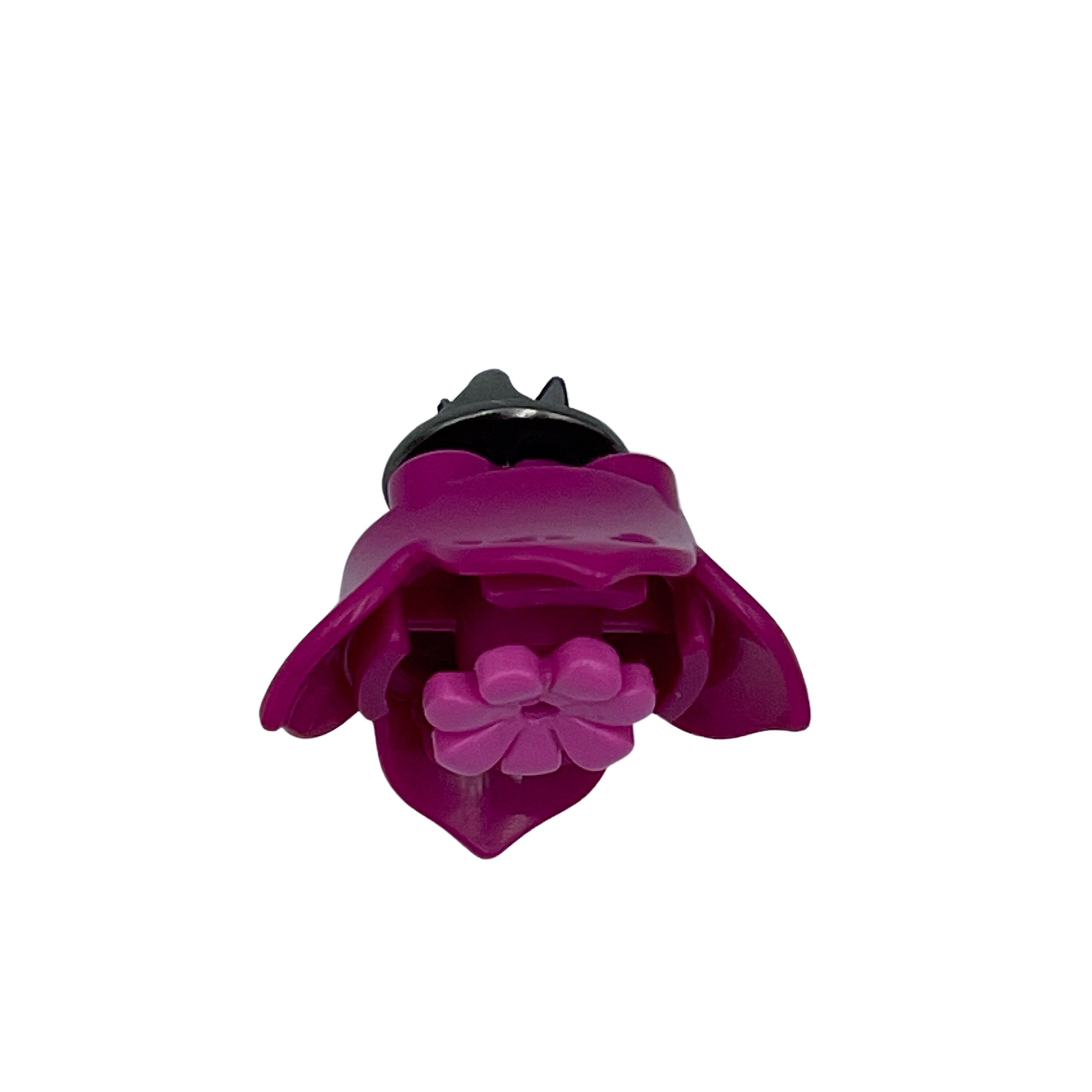 Magenta Flower Pin made with upcycled LEGO®