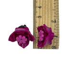 Magenta Flower Pin made with upcycled LEGO®