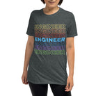 Funky Colourful Engineer Rainbow T-shirt