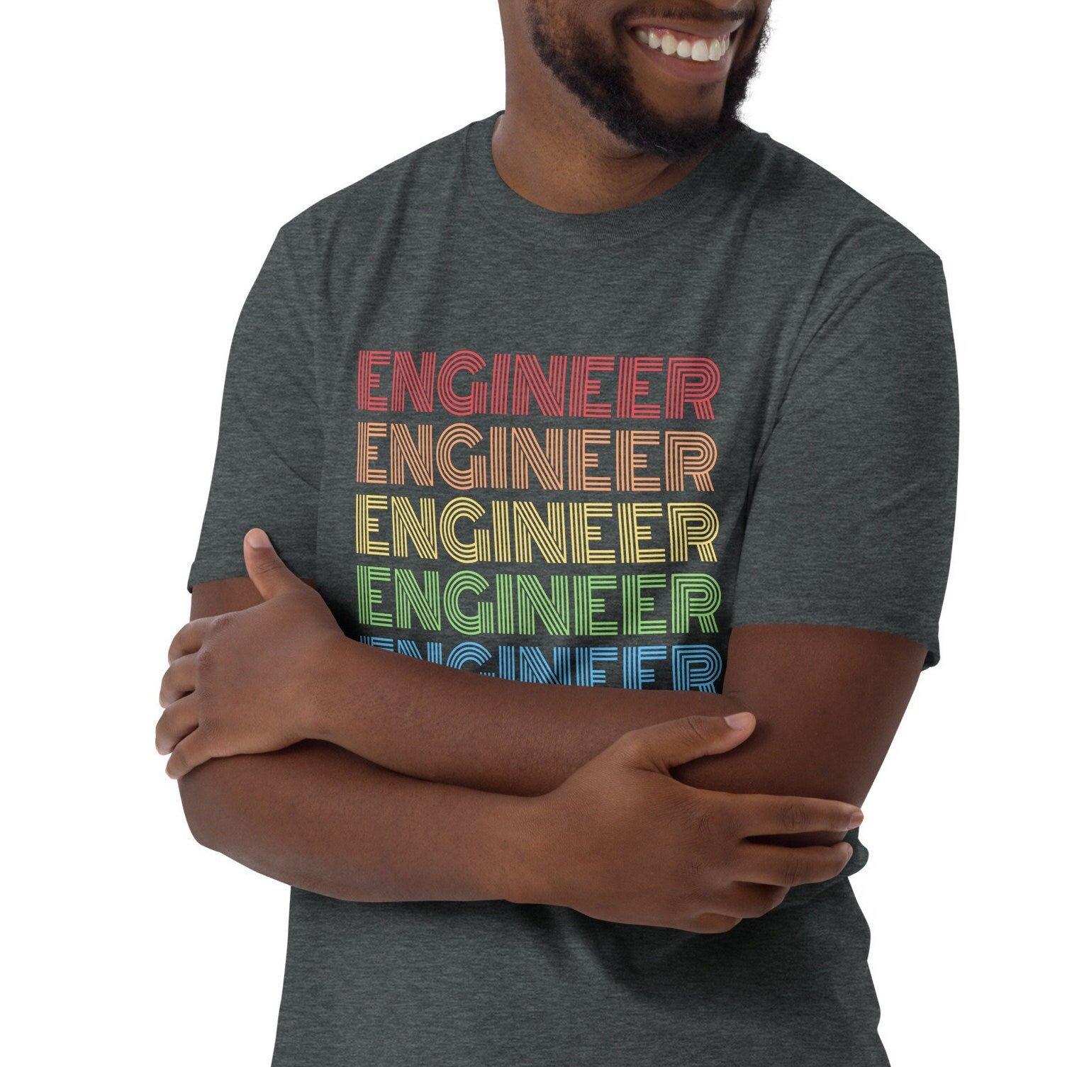 Engineer Retro Rainbow T-shirt