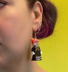 Skeleton Day of the Dead Halloween Earrings made with upcycled LEGO®