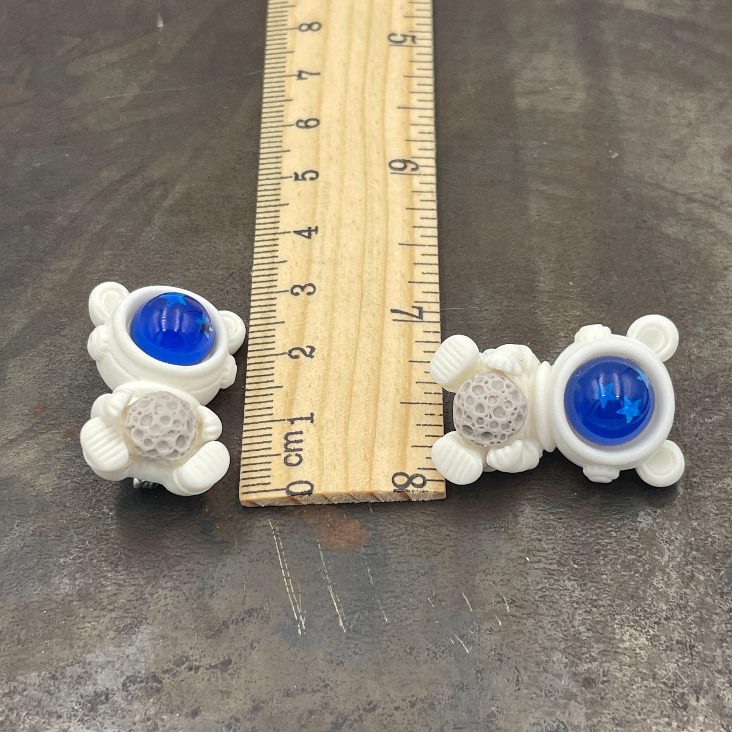 Cute Kawaii Bear Astronaut with Space Rock Brooch