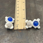 Cute Kawaii Space Bear Astronaut with Space Rock Earrings