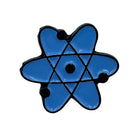 Atom Blue Enamel Science Pin Badge