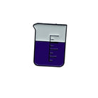 Purple Chemistry flask Enamel Pin. Science Experiment Beaker Badge