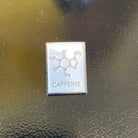 Caffeine Molecule Enamel Pin Badge