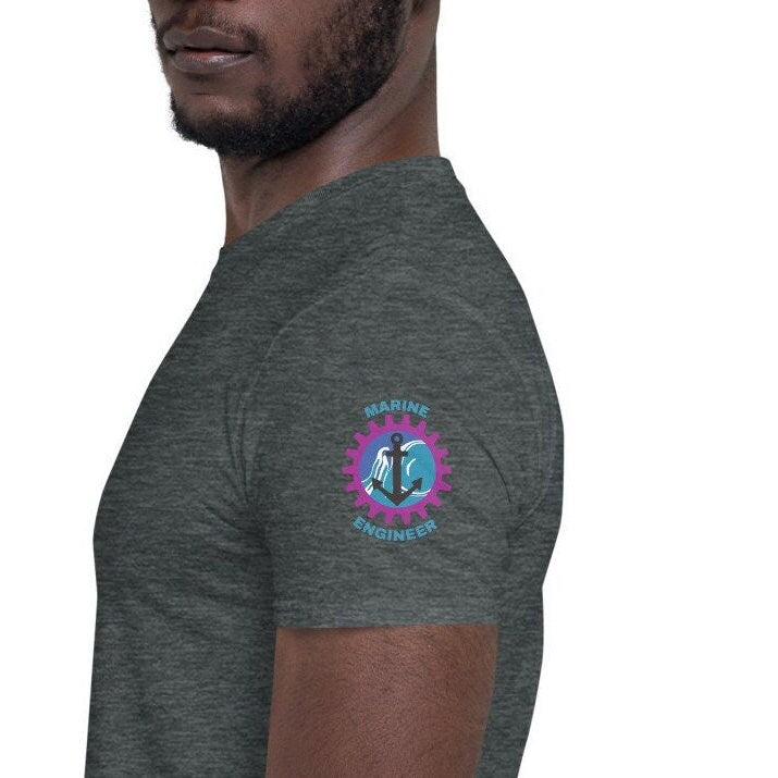 Marine Engineer Sleeve Print T-Shirt Dark Heather