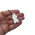 Cute Kawaii Bunny Astronaut with Heart Necklace