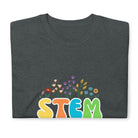 Retro Wildflowers STEM Teacher T-shirt. Science Technology Teacher Gift