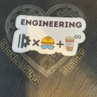 Engineer Holographic Vinyl Sticker. Engineering is Innovation, hard work and infinite cups of coffee Holographic decal