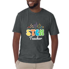 Retro Wildflowers STEM Teacher T-shirt. Science Technology Teacher Gift