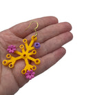 Yellow Floral Plant Earrings made with upcycled LEGO®