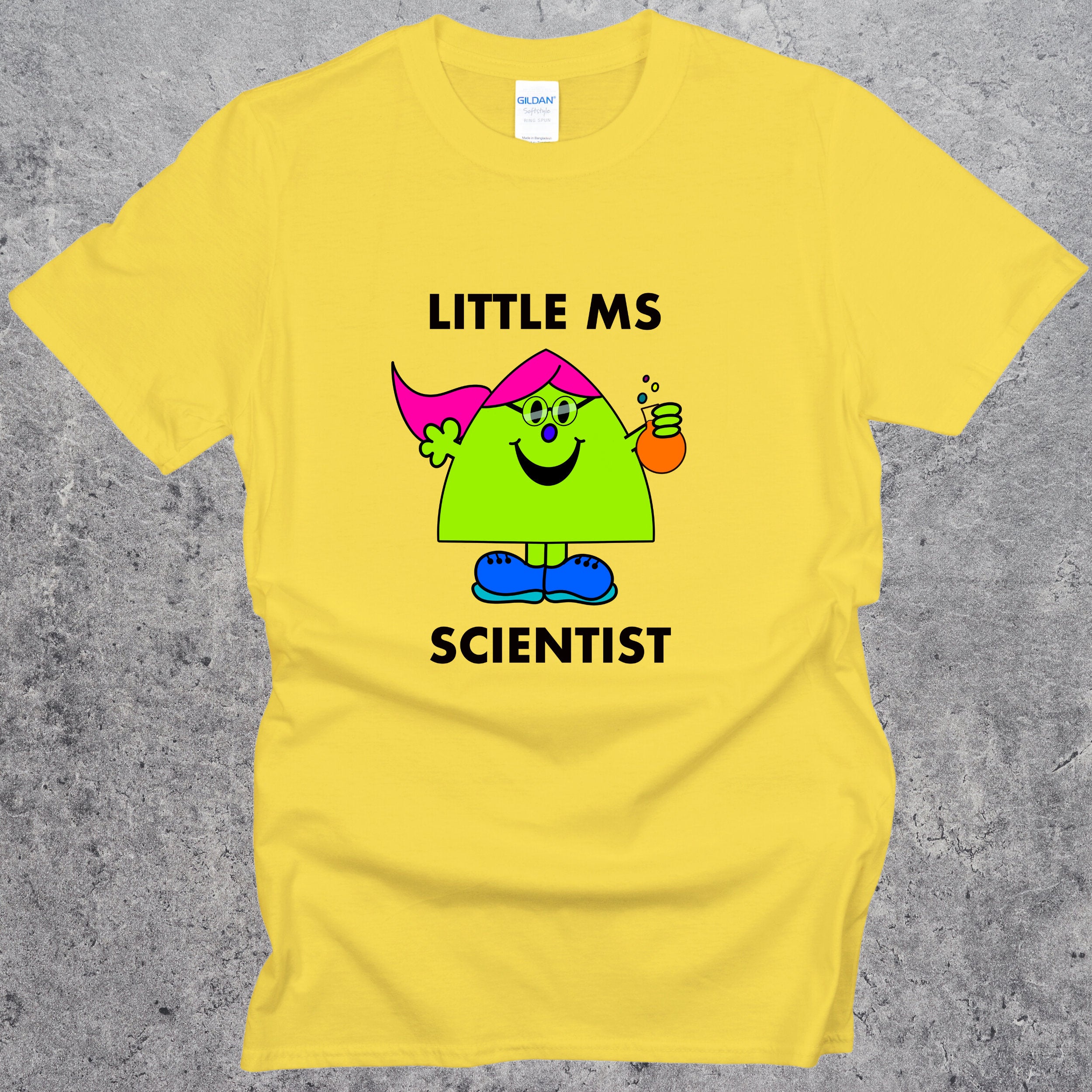 Ms Scientist T-shirt. Relaxed fit Women in Science Top Daisy