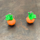 Spooky Pumpkin Earrings made with upcycled LEGO®