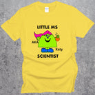 Personalised Ms Scientist T-shirt. Relaxed fit Women in Science Top Daisy