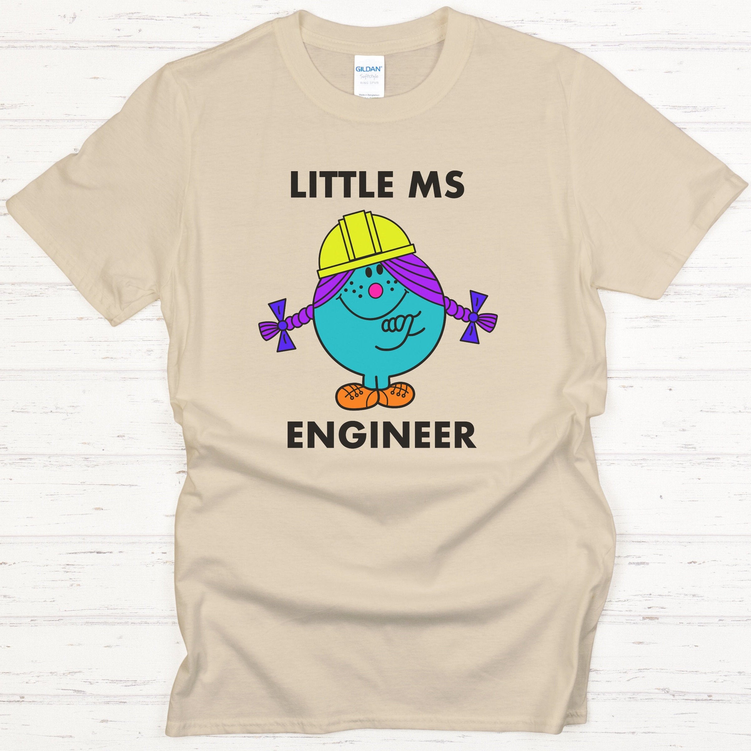 Ms Engineer T-shirt. Relaxed fit Women in Engineering Top Sand