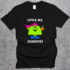 Ms Scientist T-shirt. Relaxed fit Women in Science Top Black