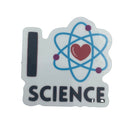 I Love Science Vinyl Decal Sticker. Scientist Gift