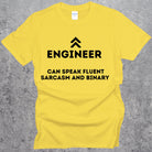 Engineering Speaking Fluent Sarcasm and Binary T-shirt. Sarcastic Engineer Top Daisy