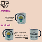 Join the Civil Engineering Club - Funny Engineer Mug with Colour Handle